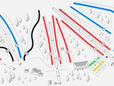 Trail map Volen – Yakhroma