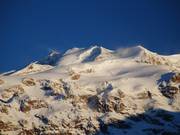The 4000-meter peaks of Monte Rosa shape the panorama