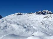 View of the slopes at Piz Vallatscha