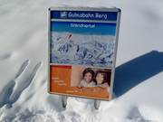 Slope map in the ski resort