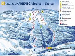 Trail map Kamenec – Jablonec nad Jizerou