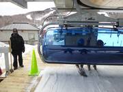 Staff is present at the chairlift entry