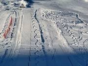 The slope is easy for parents to keep an eye on.