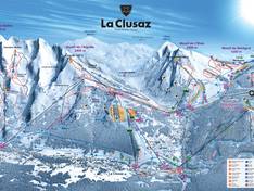 Trail map La Clusaz/Manigod