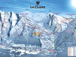 Trail map La Clusaz/Manigod