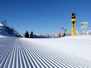 Excellent slope grooming in Zoncolan