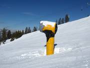 High-performance snow cannon in the Panorama ski area