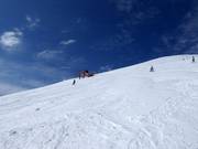 Deep-snow slopes on treeless hillsides at Mt. Niseko Annupuri