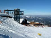 Glass elevator to the Arberschutzhaus and the Eisensteiner Hütt'n