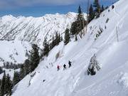 Challenging terrain in the Peruvian Gulch
