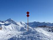 Start of the ski routes at Gueser Kopf