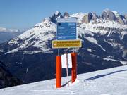 Start of the difficult slope Piavac