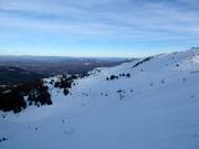 View along the six-seater chairlift Ogorjelica
