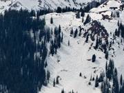 View of the triple chairlift Deep Temerity