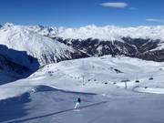 Difficult slope at the Leppleskofelbahn