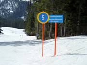 Slope signage in Balderschwang