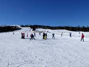 Easy slope at the practice lift (rope lift)