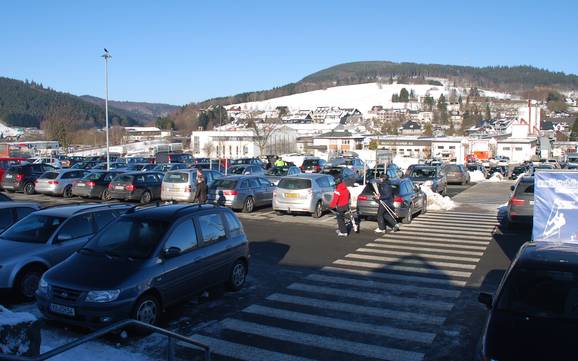Waldeck-Frankenberg: access to ski resorts and parking at ski resorts – Access, Parking Willingen – Ettelsberg