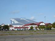 View of the ski hall alpincenter Hamburg-Wittenburg