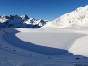 Snowmaking pond in Kühtai