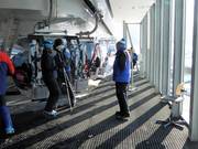 The staff is present at the SkiWeltbahn.