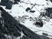 View of St. Jakob in Defereggental from the ski area