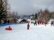 Free practice area with several conveyor belts in Villars