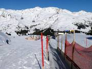 Practice area at the Eggalm mountain station