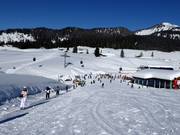 Rope lift at the practice area on the Winklmoosalm