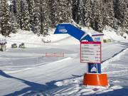 Slope signposting in the ski resort of Galsterberg