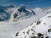 View of the Aletsch Glacier