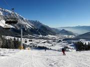 Intermediate north-facing descent Rittisberg