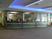 Well-maintained ticket area