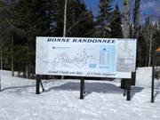 Detailed cross-country trail map