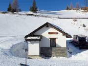 Public restroom facility in the ski area