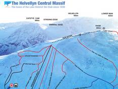 Trail map Lake District Ski Club – Raise