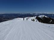 High-altitude ski trail