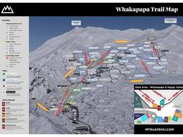 Trail map Whakapapa – Mt. Ruapehu