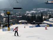 Practice slope in the valley area