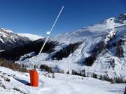 Snow lance at the Bodmenstafel chairlift