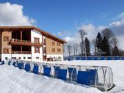 Children's area below the Mountain Shelter.
