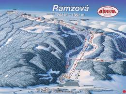 Trail map Ramzová-Bonera – Šerák