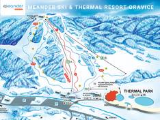 Trail map Meander Skipark – Oravice