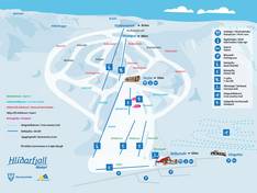 Trail map Hlíðarfjall – Akureyri