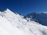 Powder slopes on the Furglerblick run