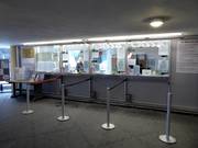 Well-maintained ticket area at the valley station