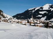 Beginner slope in the valley area