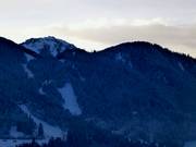 Evening view of the ski resort from the village