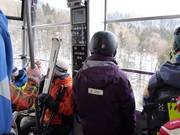 A friendly staff member accompanies you on the Furano Ropeway