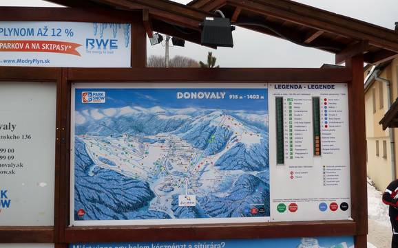 Staré Hory Mountains (Starohorské vrchy): orientation within ski resorts – Orientation Donovaly (Park Snow)